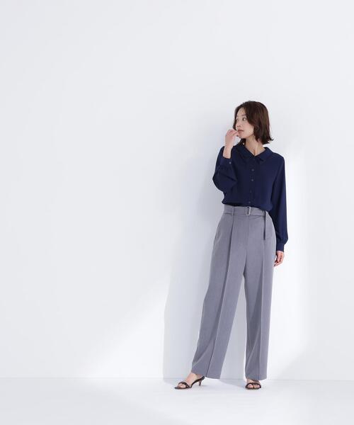 NATURAL BEAUTY BASIC(ナチュラルビューティーベーシック)の「◇レースダブルカラーブラウス(シャツ/ブラウス・レディース・オフホワイト/ブルー/ネイビー・SMALL/MEDIUM)」の11枚目の写真