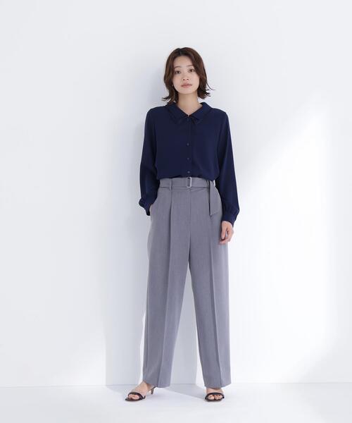 NATURAL BEAUTY BASIC(ナチュラルビューティーベーシック)の「◇レースダブルカラーブラウス(シャツ/ブラウス・レディース・オフホワイト/ブルー/ネイビー・SMALL/MEDIUM)」の7枚目の写真