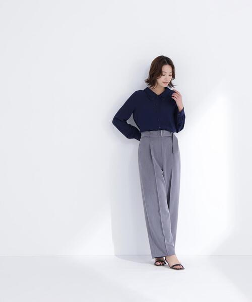 NATURAL BEAUTY BASIC(ナチュラルビューティーベーシック)の「◇レースダブルカラーブラウス(シャツ/ブラウス・レディース・オフホワイト/ブルー/ネイビー・SMALL/MEDIUM)」の5枚目の写真