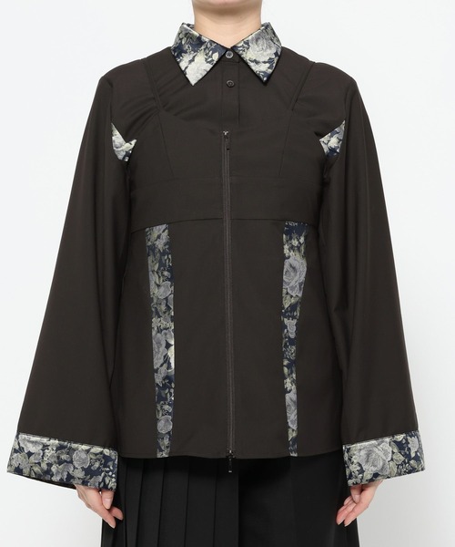 HARE（ハレ）の「2PビスチェシャツLS(HARE)（シャツ/ブラウス・レディース・ブラック/ホワイト・FREE）」の10枚目の写真