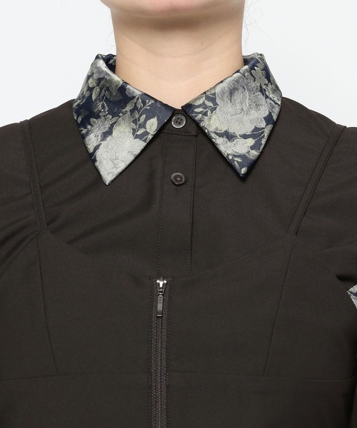 HARE（ハレ）の「2PビスチェシャツLS(HARE)（シャツ/ブラウス・レディース・ブラック/ホワイト・FREE）」の13枚目の写真