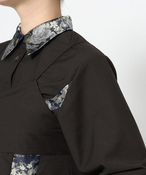 HARE（ハレ）の「2PビスチェシャツLS(HARE)（シャツ/ブラウス・レディース・ブラック/ホワイト・FREE）」の14枚目の写真