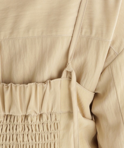 studio CLIP(スタディオクリップ)の「【daily CLIP】ソフトビスチェシャツ(シャツ/ブラウス・レディース・ベージュ/ライラック/ネイビー・FREE)」の13枚目の写真