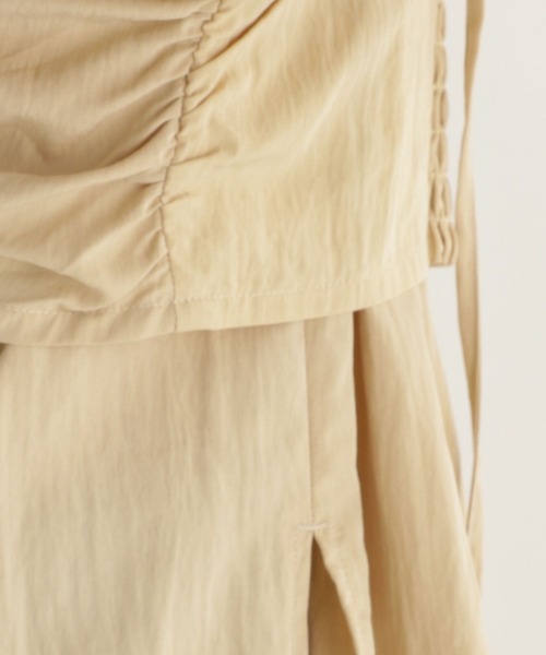 studio CLIP(スタディオクリップ)の「【daily CLIP】ソフトビスチェシャツ(シャツ/ブラウス・レディース・ベージュ/ライラック/ネイビー・FREE)」の16枚目の写真