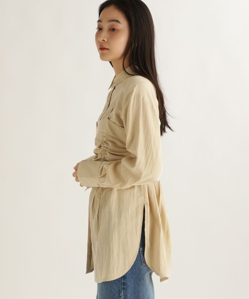 studio CLIP(スタディオクリップ)の「【daily CLIP】ソフトビスチェシャツ(シャツ/ブラウス・レディース・ベージュ/ライラック/ネイビー・FREE)」の21枚目の写真