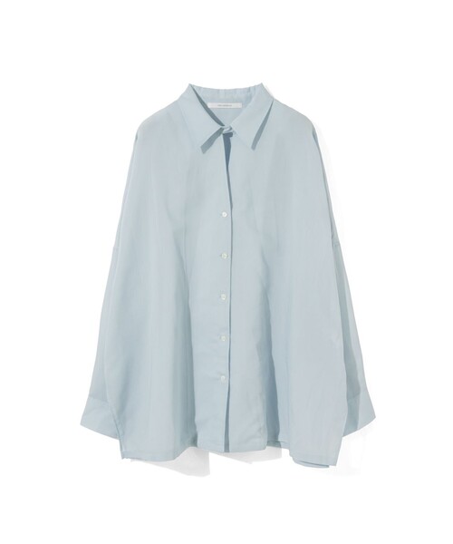 MIDIUMISOLID(ミディウミソリッド)の「MIDIUMISOLID for Ladies シアースキッパーポンチョシャツ(シャツ/ブラウス・レディース・カーキ/チャコールグレー/ライトブルー・FREE)」の1枚目の写真