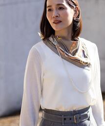 Reflect（リフレクト）の「透かしスリーブデザインハイゲージニット（ニット/セーター）」