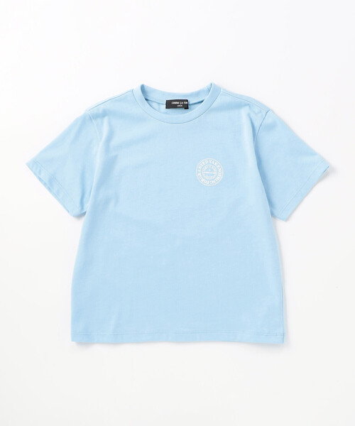 COMME CA ISM（コムサイズム）の「サークルプリント 半袖Tシャツ（Tシャツ/カットソー・キッズ・サックスブルー/レッド/オートミール/ネイビー/イエロー・100cm/110cm/120cm/130cm/140cm/150cm）」の3枚目の写真