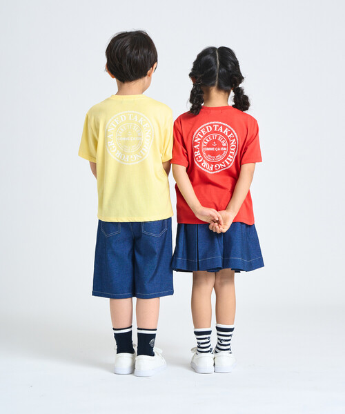 COMME CA ISM（コムサイズム）の「サークルプリント 半袖Tシャツ（Tシャツ/カットソー・キッズ・サックスブルー/レッド/オートミール/ネイビー/イエロー・100cm/110cm/120cm/130cm/140cm/150cm）」の8枚目の写真