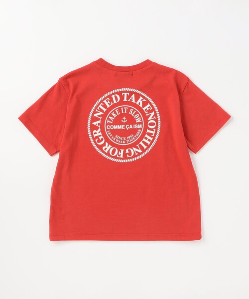 COMME CA ISM（コムサイズム）の「サークルプリント 半袖Tシャツ（Tシャツ/カットソー・キッズ・サックスブルー/レッド/オートミール/ネイビー/イエロー・100cm/110cm/120cm/130cm/140cm/150cm）」の15枚目の写真