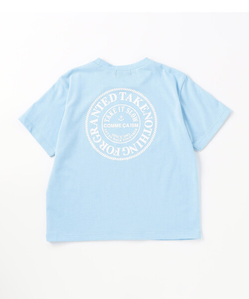 COMME CA ISM（コムサイズム）の「サークルプリント 半袖Tシャツ（Tシャツ/カットソー・キッズ・サックスブルー/レッド/オートミール/ネイビー/イエロー・100cm/110cm/120cm/130cm/140cm/150cm）」の17枚目の写真