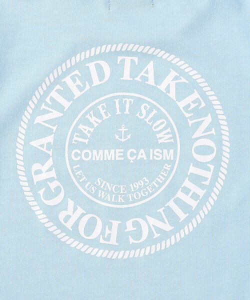 COMME CA ISM（コムサイズム）の「サークルプリント 半袖Tシャツ（Tシャツ/カットソー・キッズ・サックスブルー/レッド/オートミール/ネイビー/イエロー・100cm/110cm/120cm/130cm/140cm/150cm）」の22枚目の写真
