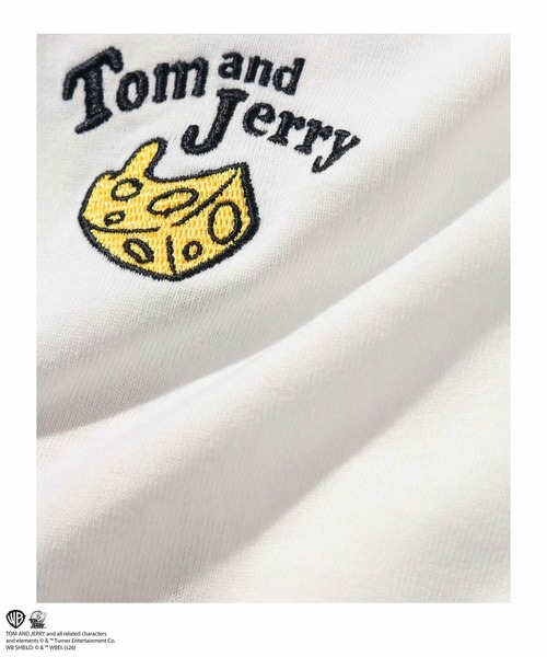 Tom＆Jerry（トムアンドジェリー）の「【TOM&JERRY 】 キャラクター 刺繍 バックプリント オーバーサイズ ロングスリーブTシャツ（Tシャツ/カットソー・メンズ・スミクロ/オートミール/ブルーグレー/オフホワイト・S/M/L/XL）」の22枚目の写真