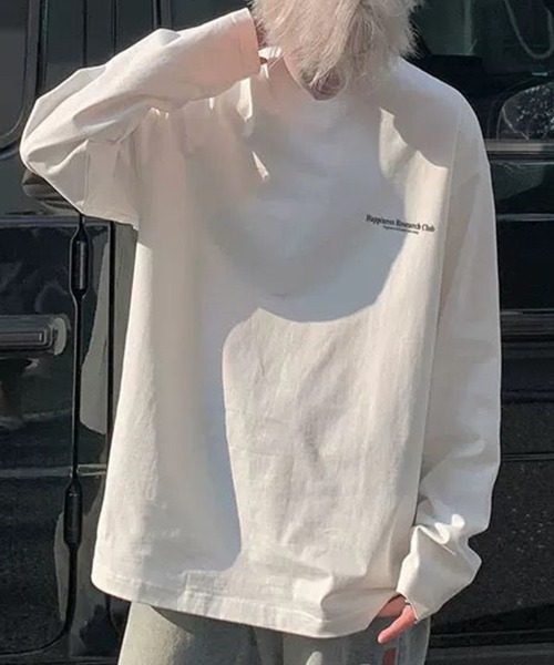 KELVIN(ケルヴァン)の「Back Print Long Sleeve Tee バックプリント Tシャツ(ロンT)(Tシャツ/カットソー・メンズ・ホワイト/ブラック・MEDIUM/LARGE)」の2枚目の写真