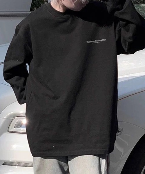 KELVIN(ケルヴァン)の「Back Print Long Sleeve Tee バックプリント Tシャツ(ロンT)(Tシャツ/カットソー・メンズ・ホワイト/ブラック・MEDIUM/LARGE)」の3枚目の写真