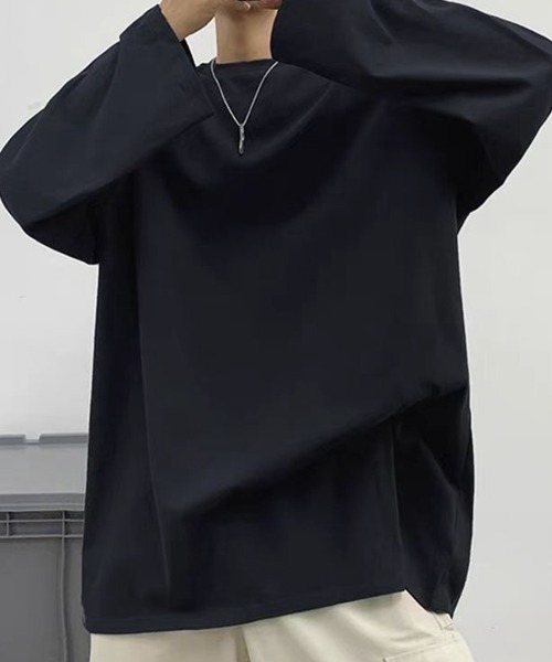 KELVIN(ケルヴァン)の「Back Print Long Sleeve Tee バックプリント Tシャツ(ロンT)(Tシャツ/カットソー・メンズ・ホワイト/ブラック・MEDIUM/LARGE)」の7枚目の写真
