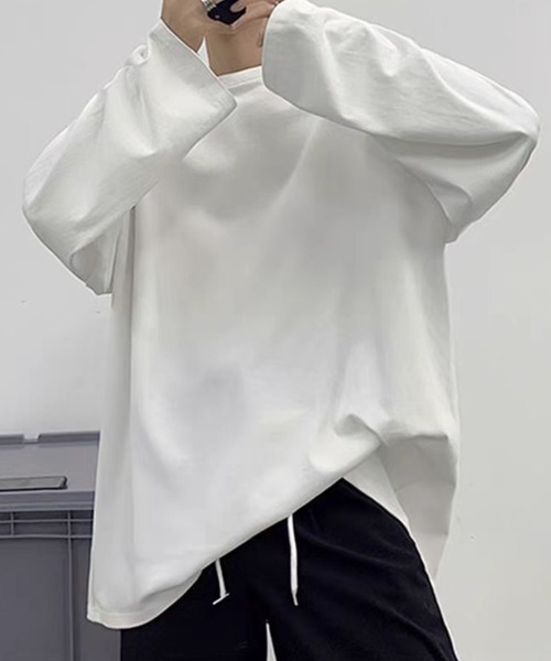 KELVIN(ケルヴァン)の「Back Print Long Sleeve Tee バックプリント Tシャツ(ロンT)(Tシャツ/カットソー・メンズ・ホワイト/ブラック・MEDIUM/LARGE)」の10枚目の写真