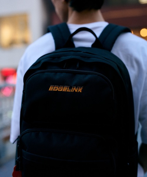 EDGELINK(エッジリンク)の「エッジリンク リュックサック ポケットメイト 2気室 通学 60472(バックパック/リュック・メンズ・ブラック/ライトグレー/オレンジ・FREE)」の9枚目の写真