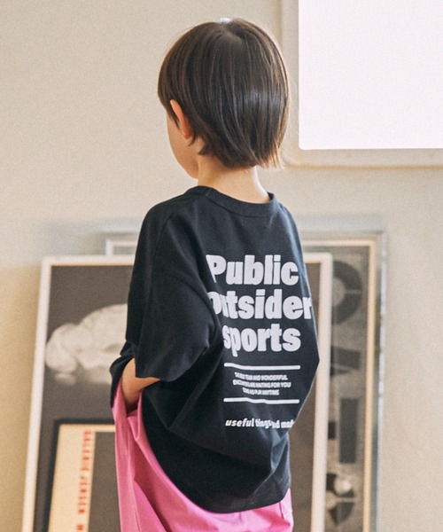 GENERATOR(ジェネレーター)の「GENERATOR/ジェネレーター Public Tシャツ(Tシャツ/カットソー・キッズ・ホワイト/ベージュ系その他/ブラック・M/L/XL)」の2枚目の写真