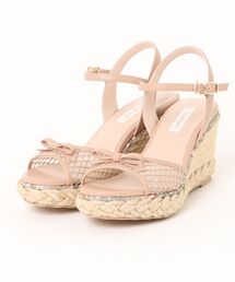 JILL STUART（ジルスチュアート）の「ジュートウェッジヒールチュールサンダル（サンダル）」