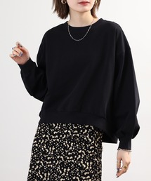 atONE（アットワン）の「ミニ裏毛 ショート丈トレーナー（スウェット）」