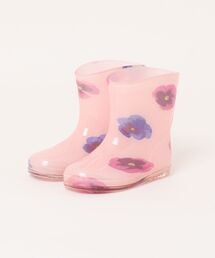 Ribbon hakka kid's（リボンハッカキッズ）の「スミレプリントレインシューズ（レインシューズ）」