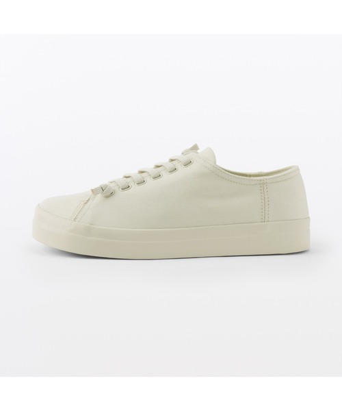 MUJI Labo(ムジラボ)の「〔MUJI Labo〕紳士 キャンバス ローカットスニーカー(スニーカー・メンズ・アイボリー/グレー・25.5cm/26.0cm/27.0cm/27.5cm/28.0cm)」の11枚目の写真