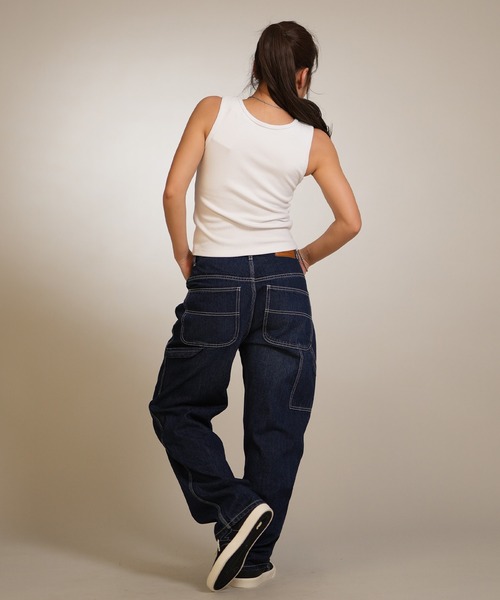 RVCA(ルーカ)の「RVCA/ルーカ タンクトップ MINI RVCA UTILITY TANKTOP BG043855(タンクトップ・レディース・ブラック/ホワイト・M/S)」の7枚目の写真