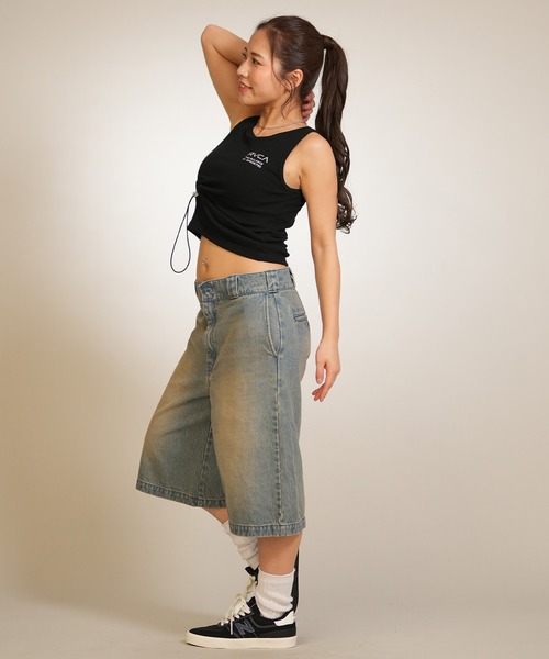 RVCA(ルーカ)の「RVCA/ルーカ タンクトップ MINI RVCA UTILITY TANKTOP BG043855(タンクトップ・レディース・ブラック/ホワイト・M/S)」の13枚目の写真