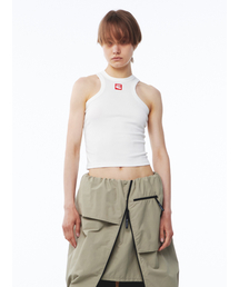 (W) Patch Tank Top Off-White
