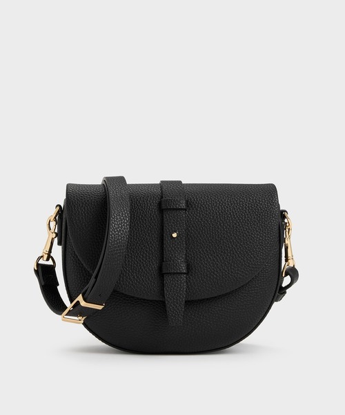 CHARLES & KEITH（チャールズ & キース）の「Beryl ベリル ベルトサドルバッグ（ショルダーバッグ・レディース・クリーム/ブラック/チョコ・S）」の12枚目の写真