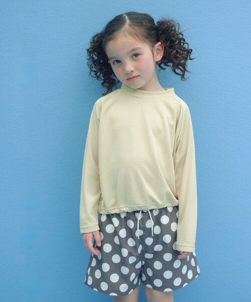 green label relaxing(グリーンレーベルリラクシング)の「UNI ラッシュセット / 水着 / キッズ 100cm-130cm(水着・キッズ・イエロー/ライトブルー・130cm/120cm/110cm/100cm)」の2枚目の写真