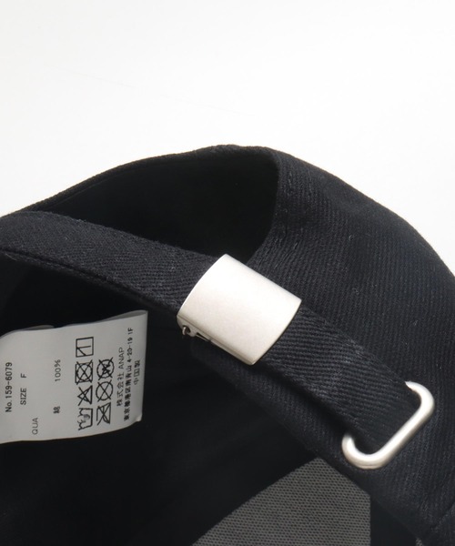 ANAP（アナップ）の「小顔見え シンプル キャップ（キャップ・レディース・ブラック/ピンク/ベージュ・F）」の4枚目の写真