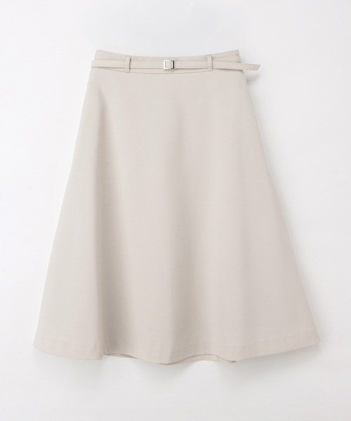 Honeys（ハニーズ）の「【ストレッチ・ウォッシャブル・イージーケア・接触冷感】ベルト付フレアスカート（スカート・レディース・杢グレー/ライトグレー系/ネイビー/ブラック・LL/3L/S/M/L）」の18枚目の写真