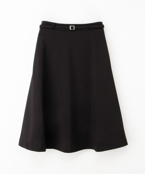 Honeys（ハニーズ）の「【ストレッチ・ウォッシャブル・イージーケア・接触冷感】ベルト付フレアスカート（スカート・レディース・杢グレー/ライトグレー系/ネイビー/ブラック・LL/3L/S/M/L）」の20枚目の写真