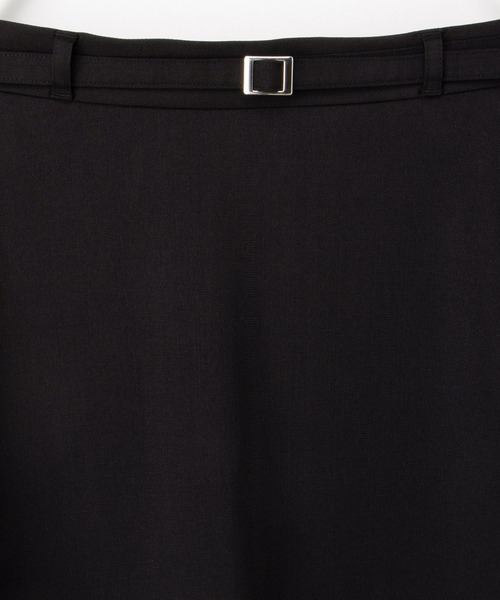 Honeys（ハニーズ）の「【ストレッチ・ウォッシャブル・イージーケア・接触冷感】ベルト付フレアスカート（スカート・レディース・杢グレー/ライトグレー系/ネイビー/ブラック・LL/3L/S/M/L）」の21枚目の写真