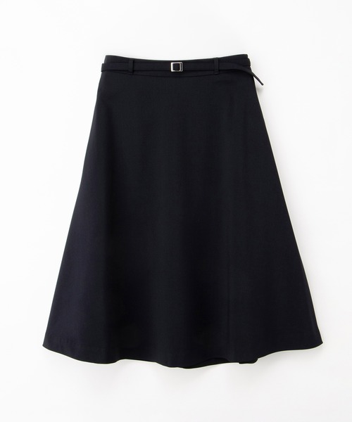 Honeys（ハニーズ）の「【ストレッチ・ウォッシャブル・イージーケア・接触冷感】ベルト付フレアスカート（スカート・レディース・杢グレー/ライトグレー系/ネイビー/ブラック・LL/3L/S/M/L）」の22枚目の写真