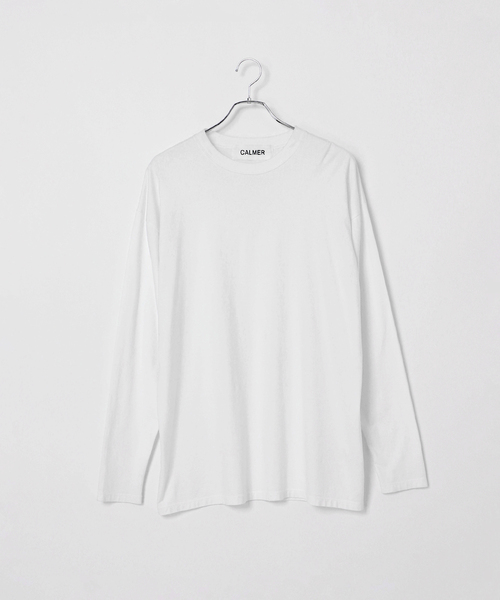 CALMER（カルメール）の「NATURAL DYE LONG T-Shirt / ナチュラルダイロングTシャツ（Tシャツ/カットソー・レディース・ブラウン/ホワイト・FREE）」の2枚目の写真