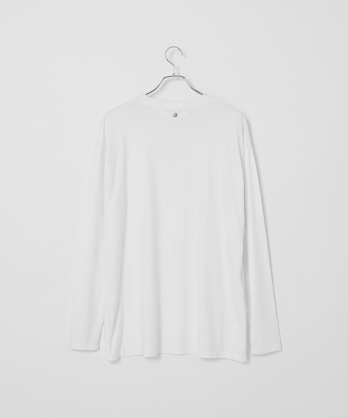CALMER（カルメール）の「NATURAL DYE LONG T-Shirt / ナチュラルダイロングTシャツ（Tシャツ/カットソー・レディース・ブラウン/ホワイト・FREE）」の6枚目の写真