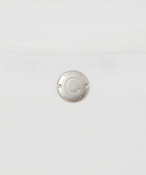 CALMER（カルメール）の「NATURAL DYE LONG T-Shirt / ナチュラルダイロングTシャツ（Tシャツ/カットソー・レディース・ブラウン/ホワイト・FREE）」の7枚目の写真
