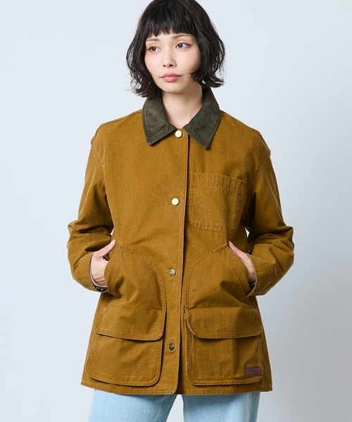 美品　LLBean フィールドコート　サンドベージュ×ブラウン　カバーオール オリジナル・フィールド・コート、コットンの裏地付き 米国フィット