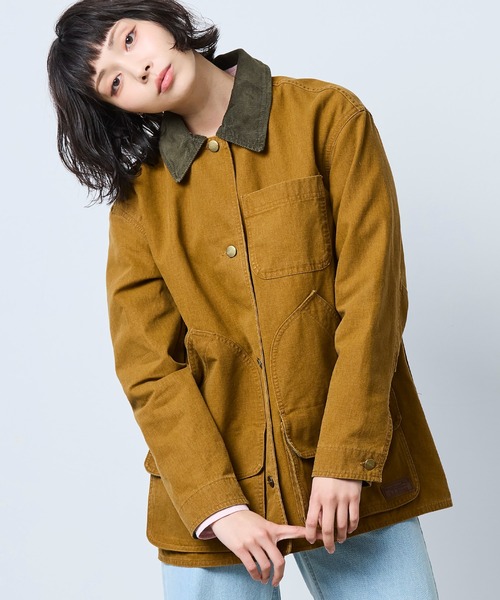 L.L.Bean(エルエルビーン)の「ライトウェイト・フィールド・コート 米国フィット・プチ(カバーオール・レディース・キャメル/ブラック/ブラウン系/ブルーグリーン・SMALL/LARGE/MEDIUM)」の9枚目の写真