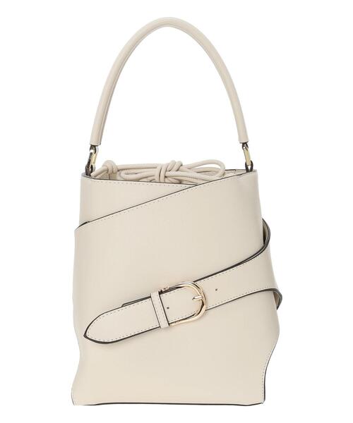 Te chichi（テチチ）の「バックルデザインワンハンドルバッグ（ハンドバッグ・レディース・オフホワイト/キャメル・F）」の2枚目の写真