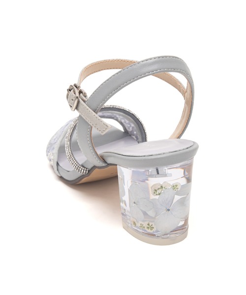 JELLY BEANS（ジェリービーンズ）の「フラワークリアヒールストラップサンダル(204-62165)JELLY BEANS(ジェリービーンズ)（サンダル・レディース・ピンク/アイボリー/ライトブルー・S/M/L）」の9枚目の写真