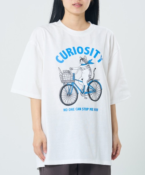 CORISCO（コリスコ）の「サイクルアニマル柄TEE(M1)（Tシャツ/カットソー・メンズ・ホワイト系1/ブラック系1/グレー系1/キナリ/オートミール/ブラック系2/グレー系2/ホワイト系2・X-LARGE/LARGE/MEDIUM）」の3枚目の写真