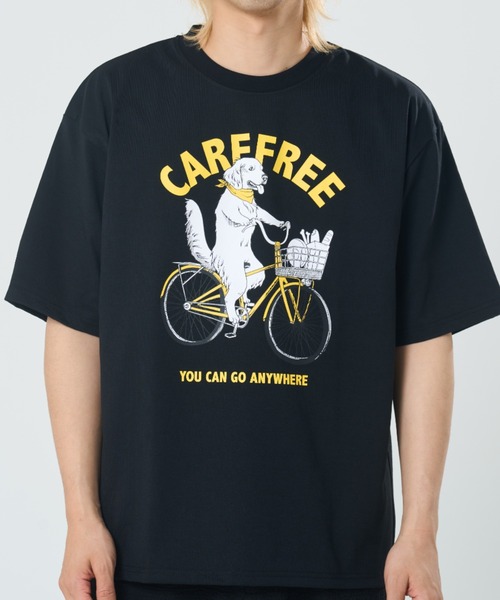 CORISCO（コリスコ）の「サイクルアニマル柄TEE(M1)（Tシャツ/カットソー・メンズ・ホワイト系1/ブラック系1/グレー系1/キナリ/オートミール/ブラック系2/グレー系2/ホワイト系2・X-LARGE/LARGE/MEDIUM）」の6枚目の写真
