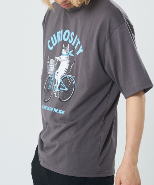 CORISCO（コリスコ）の「サイクルアニマル柄TEE(M1)（Tシャツ/カットソー・メンズ・ホワイト系1/ブラック系1/グレー系1/キナリ/オートミール/ブラック系2/グレー系2/ホワイト系2・X-LARGE/LARGE/MEDIUM）」の20枚目の写真