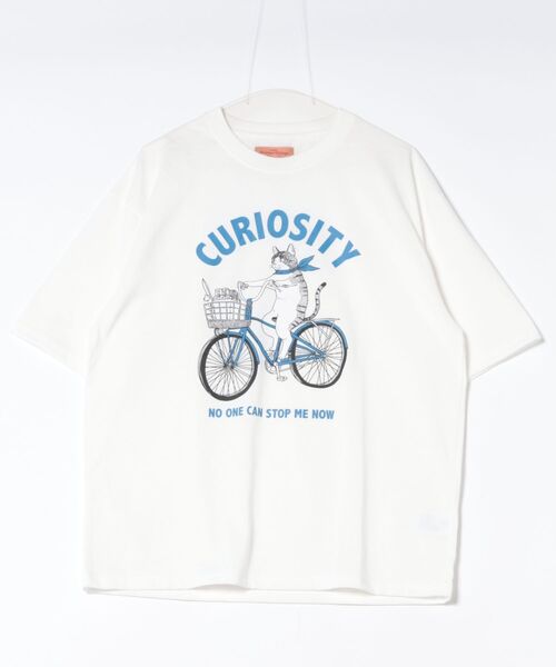 CORISCO（コリスコ）の「サイクルアニマル柄TEE(M1)（Tシャツ/カットソー・メンズ・ホワイト系1/ブラック系1/グレー系1/キナリ/オートミール/ブラック系2/グレー系2/ホワイト系2・X-LARGE/LARGE/MEDIUM）」の13枚目の写真
