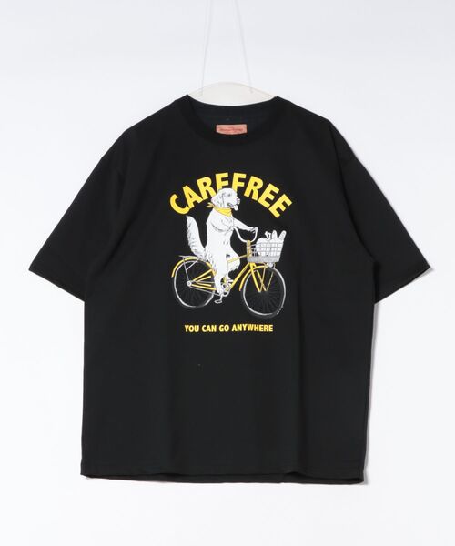 CORISCO（コリスコ）の「サイクルアニマル柄TEE(M1)（Tシャツ/カットソー・メンズ・ホワイト系1/ブラック系1/グレー系1/キナリ/オートミール/ブラック系2/グレー系2/ホワイト系2・X-LARGE/LARGE/MEDIUM）」の19枚目の写真