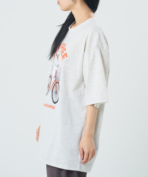 CORISCO（コリスコ）の「サイクルアニマル柄TEE(M1)（Tシャツ/カットソー・メンズ・ホワイト系1/ブラック系1/グレー系1/キナリ/オートミール/ブラック系2/グレー系2/ホワイト系2・X-LARGE/LARGE/MEDIUM）」の10枚目の写真